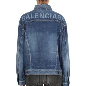 Authentic Balenciaga Oversized Denim Jacket